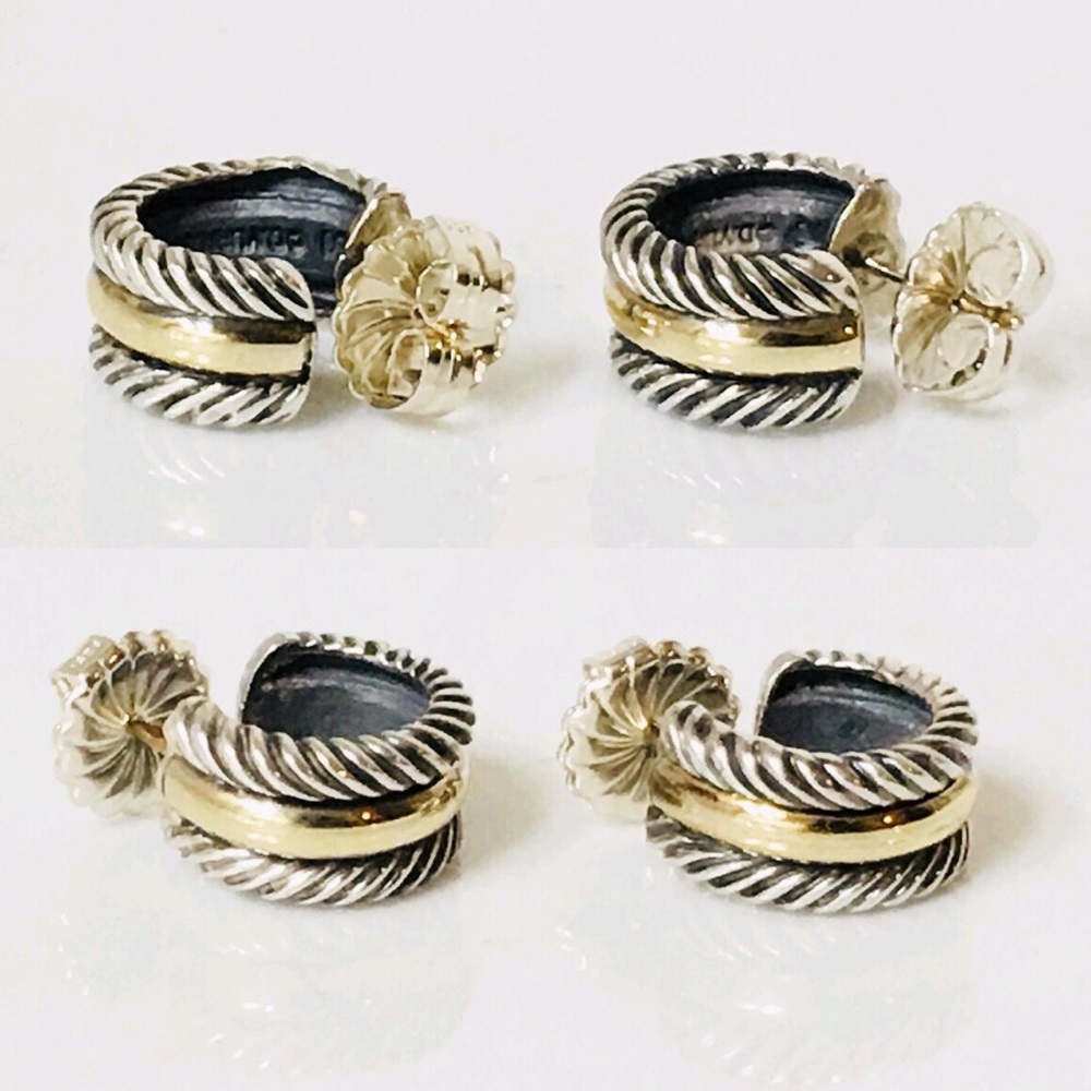 David Yurman Cable Hoop Earrings - Picture 3 of 8